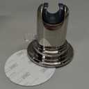 Lancer USA Suction Cup Handheld Shower Head Holder Adhesive Removable Wall Mount Bracket for Bathroom (Brushed Nickel)