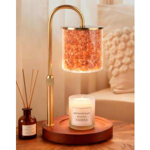 ARVIDSSON Candle Warmer Lamp with Himalayan Pink Salt, Timer & Dimmable Candle Warmer for Jar Candles, Birthday Gifts for Women Mom, House Warming Gifts, Candle Lamp Warmer for Home Decor