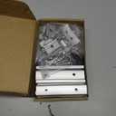 Solar Panel Mounting Brackets, Roof Mount Kit, Rails and Clamps Included for Thickness 1.18”-1.38”, 4pcs in A Row Assembly on Tin, Flat and Sheet Rooftop, Aluminum Alloy