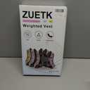 Weighted Vest, 6lb/8lb/12lb/16lb/20lb/25lb/30lb Weight Vest with Reflective Stripe, Weighted Vest for Men Women Workout Equipment for Strength Training, Running, Jogging, Fitness, Weight Loss (PU-Gold)