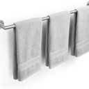 JunSun Towel Bar 30 Inch Bathroom Towel Rack Heavy Duty Bath Towel Holder Modern Towel Rod Brushed Silver Towel Hanger Bathroom Accessories Silver Towel Rail Stainless Steel Single Bar Brushed Nickel