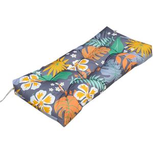 Srutirbo Outdoor Bench Cushion 51x 19 Waterproof Floral Printed Garden Patio Bench Seat Cushion Swing Cushion for Wicker Loveseat Settee, Patio Furniture (Flower)