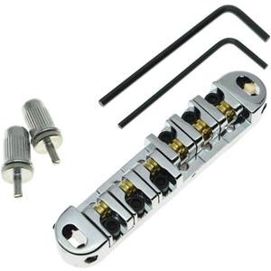 Chrome LP Electric Guitar Tune-o-matic Roller Saddle Bridge for Les Paul SG