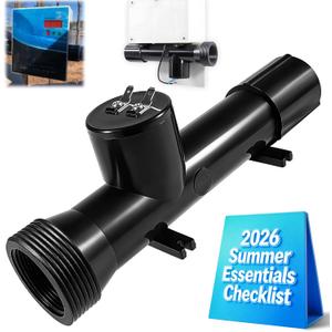 Upgraded Solar Pool Ionizer for Above Ground 4CH4002-R System Lonizer Copper Solor Powered Supplies Cleaner Main Access Power Swimming Chamber Replacement Ionization Controller Treatment