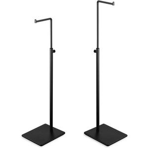 Hanging Hook Bag Stand - Set of 2 Adjustable Height Black Handbag Display Stand Set