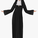fun shack Nun Costume for Women - Deluxe Religious Outfit with Headpiece, Cross Necklace