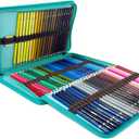 72 Slots Colored Pencil Case Pencil Holder Color pencil organizer Storage (Green)