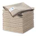 MR.SIGA Microfiber Cleaning Cloths, All-Purpose Surface Microfiber Towels, Streak Free Cleaning Rags, Pack of 12, Wheat, Size 32 x 32 cm(12.6 x 12.6 inch)