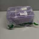 25 PCS Plastic Drawer Organizer Set, 4-Size Versatile Organizer Trays & storage Bins for Makeup, Jewelry, and Gadgets in Bathroom, Bedroom and Office,Clear Purple