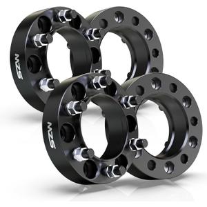 MZS 6x5.5 Wheel Spacers, 1.5" Thick 6X139.7 Wheel Adapters 106mm Hub Bore with M12x1.5 Studs Compatible with 2002-2023 Tacoma 4WD / 1996-2024 4Runner / 2000-2006 Tundra / 2007-2014 FJ Cruiser 4pcs