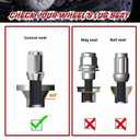 Richeer 20PCS 1.38 inch Chrome 1/2-20 Closed End Bulge Acorn Lug Nuts - Cone Seat - 19mm Hex One-Piece Wheel Lug Nut Aftermarket Tuner for Bronco Mustang Ranger YJ TJ KJ KK ZJ WJ WK XK MJ XJ