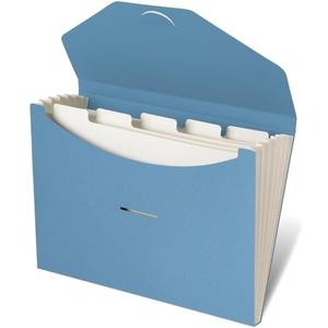 Blue Lake ECOLIFE 6-Pockets Recyclable Paper Expanding File Document Folder Plastic Free, Accordian File Organizer - A4 Letter Size, 200 Sheet for School, Office, Home Carolina