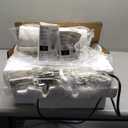 AIEAMPDO 23'' Set of 2 Modern Ceramic Table Lamps for Living Room Bedroom, Nightstand Farmhouse Beige White Desk Lamp for Bedside End Table Entryway, 2 LED Bulbs Included