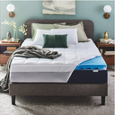 Sleep Innovations Dual Layer 4 Inch Memory Foam Mattress Topper, California King Size, Ultra Soft Support, 3 Inch Cooling Gel Memory Foam Plus 1 Inch Fluffy Pillow Top Cover