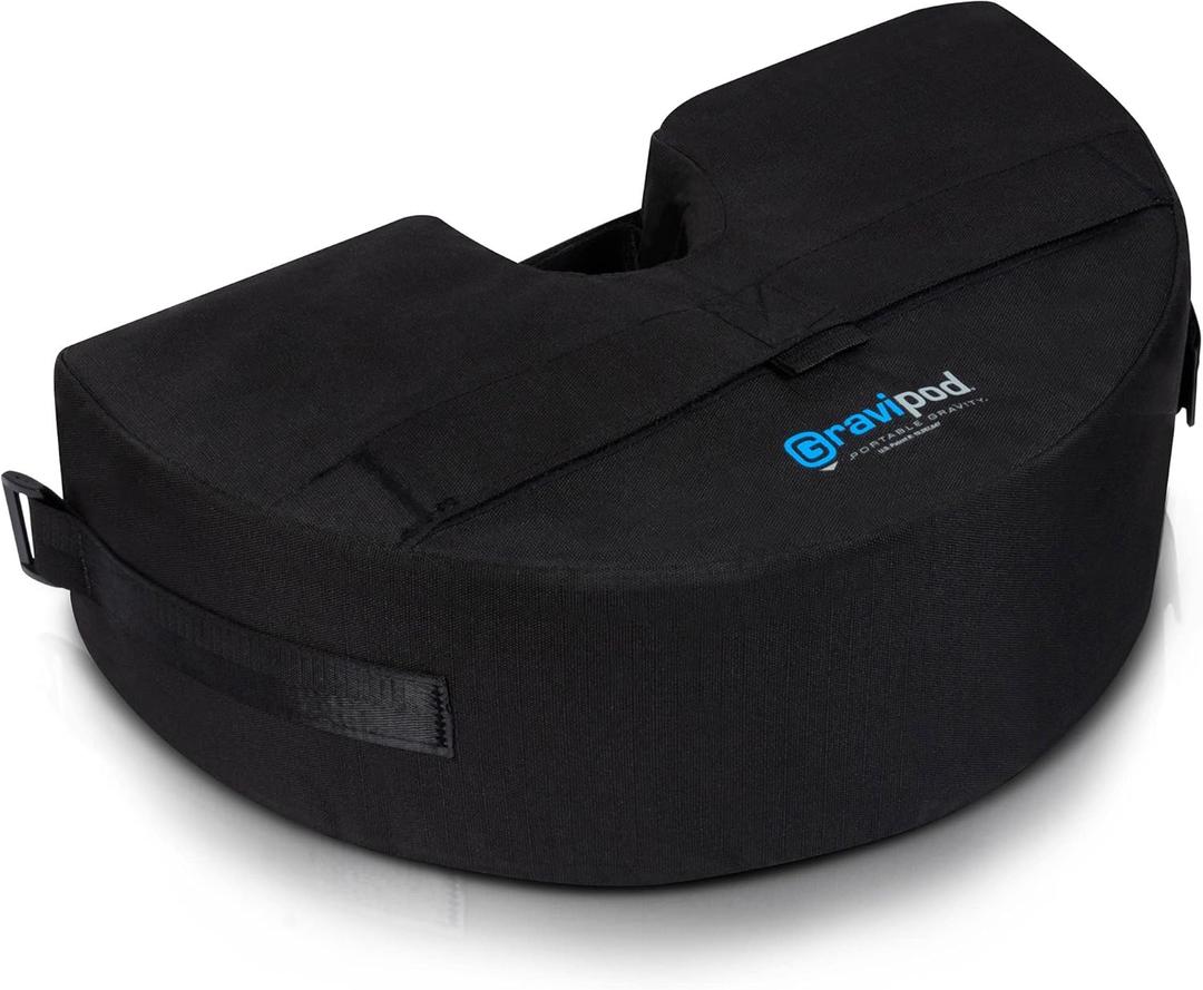 Gravipod Umbrella Base Weight | Outdoor Sand-Fillable Stabilizer for Cantilever, Offset, and Patio Umbrellas | Heavy-Duty Weather-Resistant Fabric (18 inch)