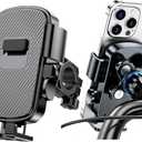 Universal Bike Phone Mount Holder - Vibration Damping, Fits 4.5-7.2 inch Smartphones, 360° Rotatable, Quick-Release Clamp & Easy Install for Bicycles, Scooters, Universal Fit