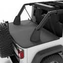 JOYTUTUS Tonneau Cover Compatible with Wrangler JK 4 Doors 2007-2018, JKU Cargo Trunk Cover Tailgate Cover JK Accessories