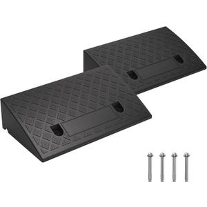 5" Rise Rubber Curb Ramp 2 Pack Threshold Ramps 6613 lbs/3 T Capacity