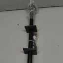 EXCLUSIVE HOME Torch 1" Curtain Rod and Coordinating Finial Set, Matte Bronze, Adjustable 36"-72"