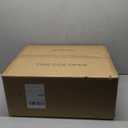 GEPOW Large Gold Chandelier, Modern 5-Light Chandeliers for Dining Room, Brass Hanging Light Fxitures with Seeded Glass Shade for Kitchen, Bedroom and Living Room