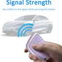 2 x Key Fob Cover with Keychain for 2022 2023 2024 Silverado 1500 for GMC Sierra 1500 2500HD 3500HD Silicone Envision (5-Purple)