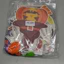 Halloween Trunk or Treat Car Decorations Kit with LED Lights, Happy Halloween Theme Design Car Archway Garage Decoration with Banner, Paper Fans, Balloons, Tassel, Spiral Band and Pumpkin Stickers