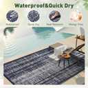 MontVoo Outdoor Rug Waterproof 6x9 ft Outdoor Patio Rug Mat Reversible Plastic Straw Outside Rug Carpet Outdoor Rugs for RV Camping Picnic Beach Balcony Porch Deck