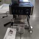 Joy Pebble 15 Bar Espresso Machine with Grinder & Milk Frother, All-in-One Coffee Maker for Home Baristas, 30-Position Grinder, 2.9L Removable Tank,for Cappuccino Latte