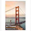 KINLINK A1 Picture Frame, White Solid Wood Frame with Acrylic Plexiglass for Pictures A2 with Mat or A1 without Mat, Wall Mounting Display Poster Frame 1 Pack, 
Product Dimensions	24.39"L x 34.11"W