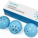 Humidifier Cleaning Ball  Fight Humidifier Mold and Bacteria with Humidifier Cleaner, Prevents Hard Water Build-Up, Eliminates White Dust, Removes Odor, For All humidifiers, Fish Tank (Blue)