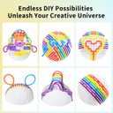 Mombella Fidget Toys for 36 Months+, Autism Sensory Toys for Kids Adults, 3D DIY Sensory Ball with Silicone Strings to Explore Open-Ended Play, Thinking, Calming, Reduce Stress, Anxiety, ADHD