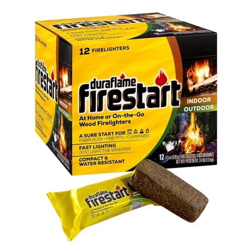 Duraflame Firestart Indoor/Outdoor Firelighters - Quick Ignition for BBQ, Fireplace, Fire Pit and Campfires