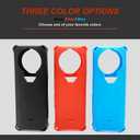 Protective Silicone Case for Insta360 X5, Insta 360 X5 Camera Lens Protector Cover Accessories (Black)