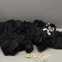 ULTICOR Reclining Loveseat with Middle Console Slipcover, 8-Piece Velvet Stretch Loveseat Reclining Sofa Covers, 2 Thick, Soft, Washable, Covers ONLY (Black)