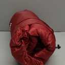 Mummy Sleeping Bag - Adult Cold Weather Sleeping Bag Rated to 25F - Waterproof with Drawstring Hood - Camping Equipment by Wakeman Outdoors (Red)