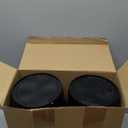 Funnymoom 20 Pack 48 oz Black Buckets with Lid and Handle Plastic Food Storage Containers Round Plastic Pails Freezer and Microwave Safe for Food