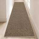 BEQHAUSE Hallway Runner Rugs 2x8, Hallway Rug Non-Slip Washable(Rolled-Up NO Creases), Runner Rug Absorbent Stain Resistant Hall Rug Carpet Runner, Entryway Rugs Floor Mat Laundry Room Rugs, Taupe