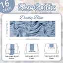 16 Pack Dusty Blue Cheesecloth Table Runner 10ft Boho Gauze Fabric 120 Inch Cheese Cloth Table Runner Rustic Sheer for Holiday Baby Shower Party Décor Home Wedding Decoration