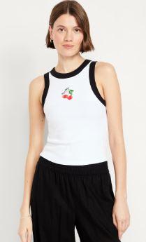 Snug Graphic Tank Top - Old Navy - Gap Mom Chine