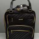 LUGGEX Underseat Carry On Luggage with Wheels, UDK Stylish Lightweight Under Seat Luggage, Soft Sided Personal Item Suitcase for Short Trip (UX-Core, Black, 16 Inch)