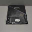 Huolewa File Organizer Box with Lid, Collapsible File Folder Organizer for Office Document Storage, Filing Box with Plastic Slide for Letter Size Hanging File Folders(1 Pack, Black)