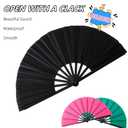 2/4/8/12/20pcs Folding Clack Hand Fans for Line Dancing Tai Chi, Handheld Fan for women foldable,Boots On The Ground Fan