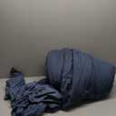 Geniospin Full Comforter Set - 7 Pieces Comforter Full Size, Solid Bedding Sets for All Season, Textured Bed in a Bag with Flat Sheet and Fitted Sheet, Pillowcases and Shams (Navy Blue, 80''x90'')