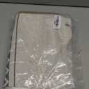 AmazerBath Boho Shower Curtain, Modern Farmhouse Shower Curtain Set with Tassels, Rustic Faux Linen Green Striped Shower Curtain with Hooks, Light Tan Toned, 72x72 Inches