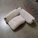 Airynee Convertible Folding Sofa Bed, L- Shaped Sleeper Chair Bed with Armrest and Pillow, Fold Out Sleeper Sofa, Comfortable Floor Couch for Small Spaces/ Living Room/ Bedroom, Single, Beige