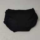 Women's High Waist Cotton Underwear Stretch Briefs Soft Comfy Ladies Panties MultiPack (X-Large, Black)
