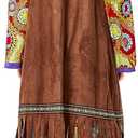 70s Outfits for Women 70s 60s Hippe Costume Dress Women 70s Disco Outfit Party Dance Dress 70s Hippe Disco Dress (Orange, M)