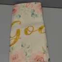 Artoid Mode Pink God Bless Girl Baptism Baby Shower Table Runner, First Holy Communion Christening Holiday Kitchen Dining Table Decoration for Home Party Decor 13x72 Inch