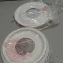 2Packs Molded Nylon Ceiling Medallion for Light Fixtures and Ceiling Fans, 10"OD x 4"ID x 1"P (Fits Canopies up to7-1/4")White