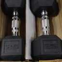 CAP Barbell Coated Dumbbell Weight | Multiple Options Pairs & Sets (50 lb - Set (25 lb x 2))